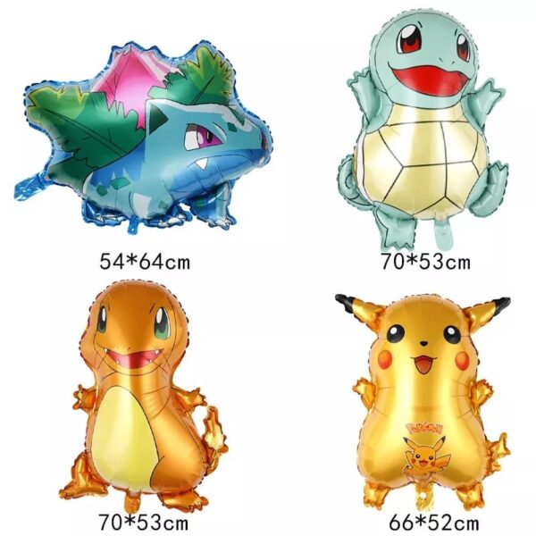 Set Globos Latex y Globos Aluminio Pokemon - Imagen 2