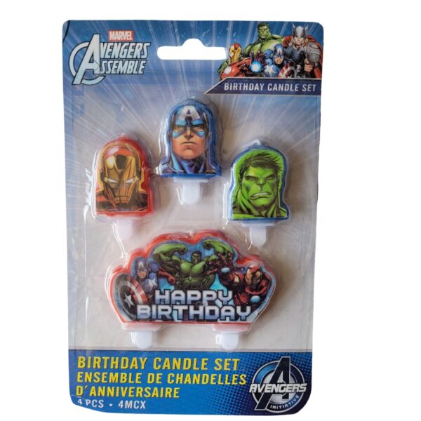 Set de Velas para Cumpleaños Avengers (Los Vengadores)