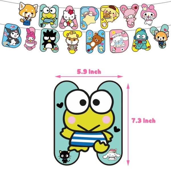 Set Decorativo para Cumpleaños Hello Kitty & Amigos (Personajes Sanrio) - Imagen 3