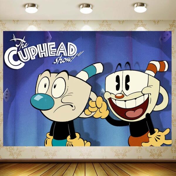 Fondo Telon Decorativo para Cumpleaños CupHead