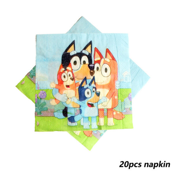 Servilletas Decorativas 20 Unidades Bluey y Bingo