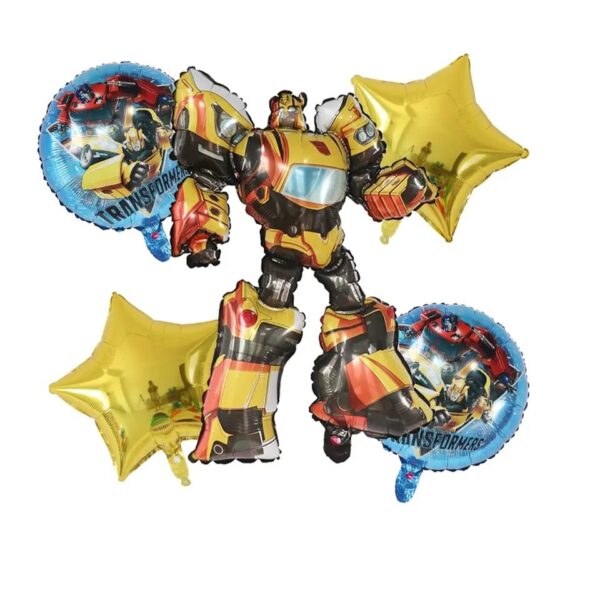Set Globos de Aluminio Transformers 5 pieza