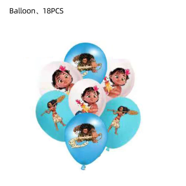 Set Decorativo para Cumpleaño Moana con Topper - Imagen 4