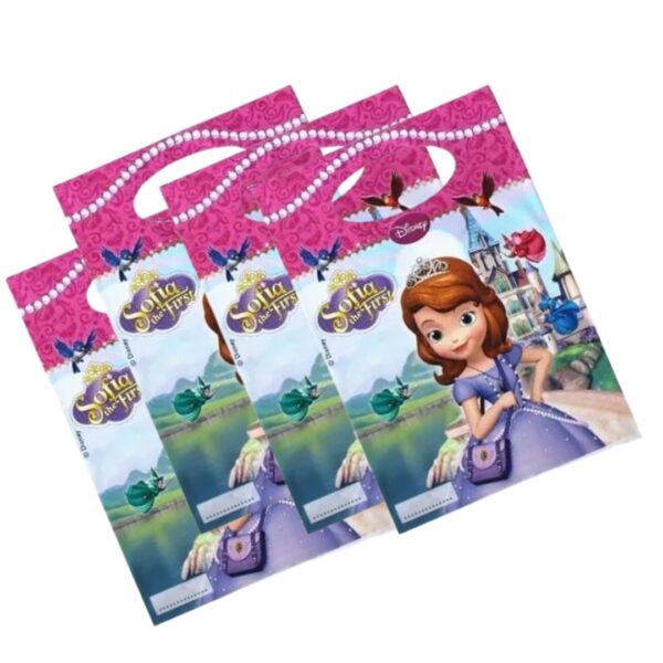 Bolsas Dulceras 10 Unidades para Cumpleaños Princesa Sofia - Imagen 2