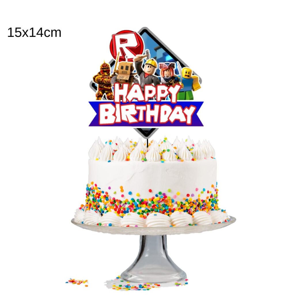 Topper Decorativo para Torta de Cumpleaños Roblox Tu Fiesta a un Click