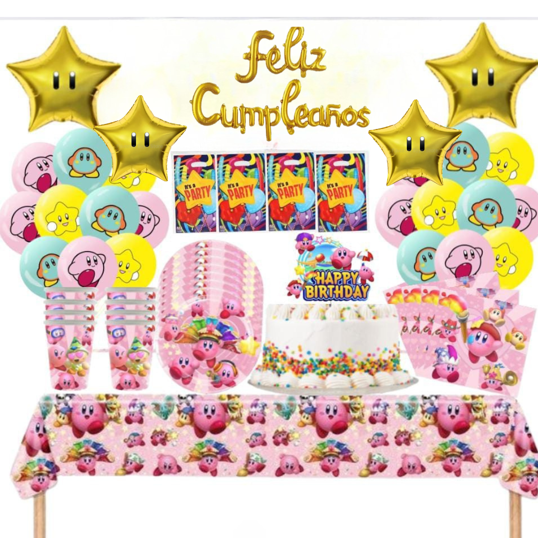 Cotillón Globos Decorativo Kirby