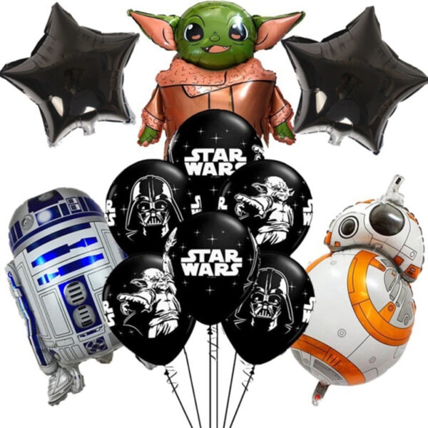 Cotillón Globos Decorativo Cumpleaños Baby Yoda modelo 2 - Imagen 4