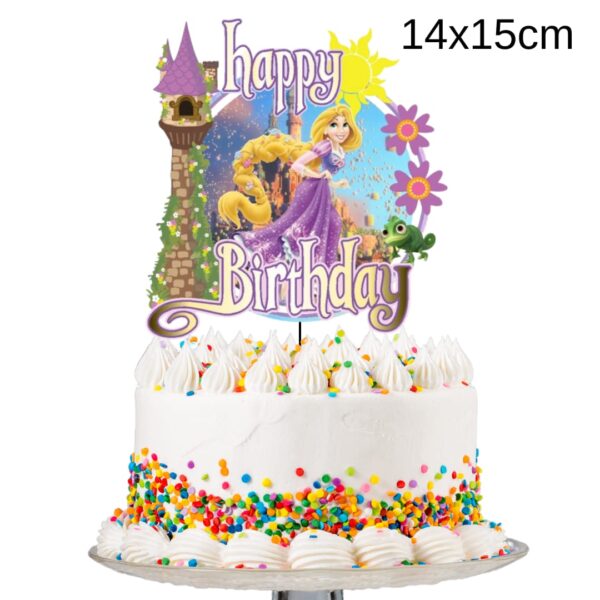 Toppe Decorativo para Cumpleaños Rapunzel - Imagen 2