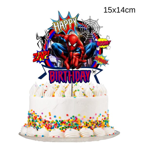 Topper Decorativo para Cumpleaños spiderman - Imagen 2