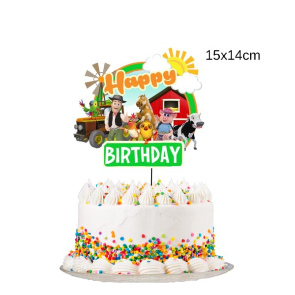 Topper Decorativo para Cumpleaños Animales de la Granja - Imagen 2