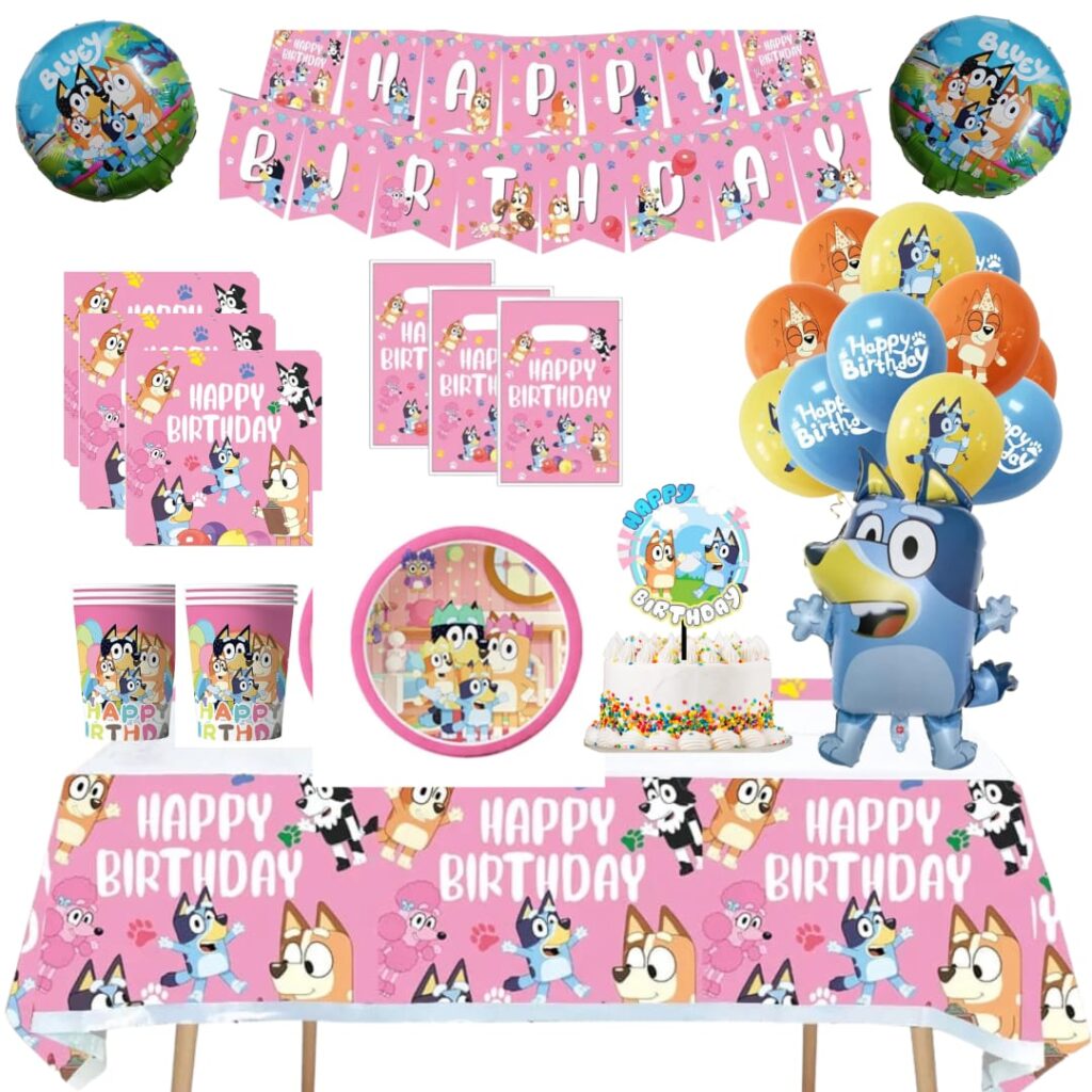 Set Globos Decoraci N Cotill N Para Cumplea Os Bluey Y Bingo Modelo Tu Fiesta A Un Click