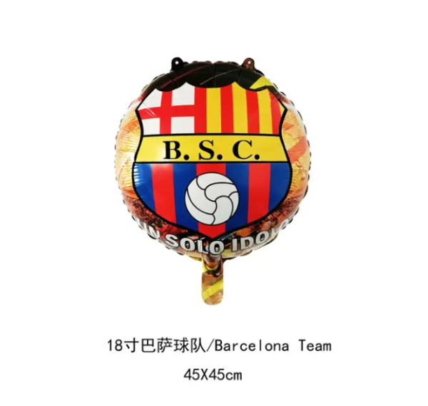 Set decoración Globos + Mantel Futbol Equipo Barcelona - Imagen 7