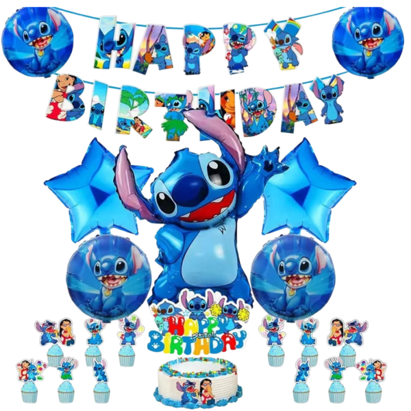 Set Globos Decorativo para Cumpleaños Lilo & Stich