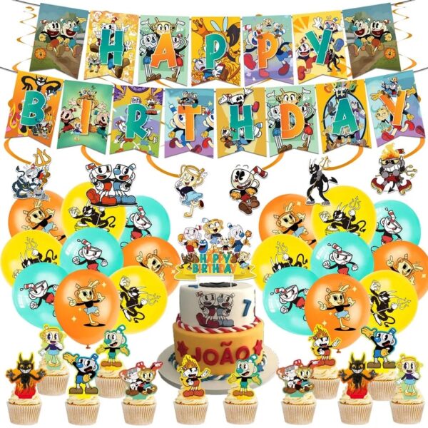 Set Decorativo para Cumpleaños Cuphead