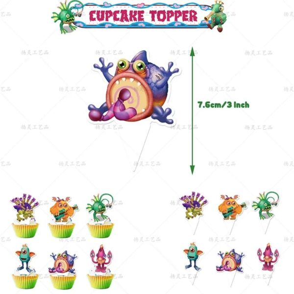 Set Globos Decorativo con Telón My Singing Monters - Imagen 2