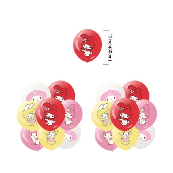 Pack 12 Globos Látex Melody