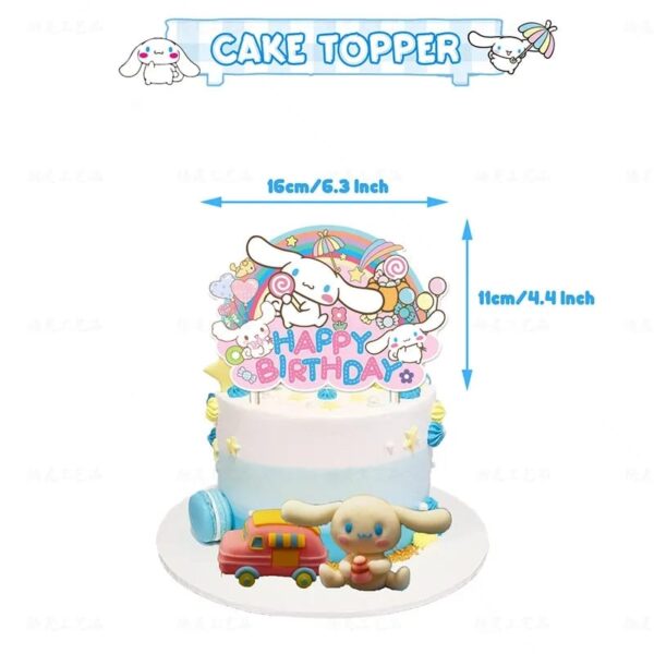 Set Decorativo para Cumpleaños Cinnamoroll ( Hello Kitty) - Imagen 4