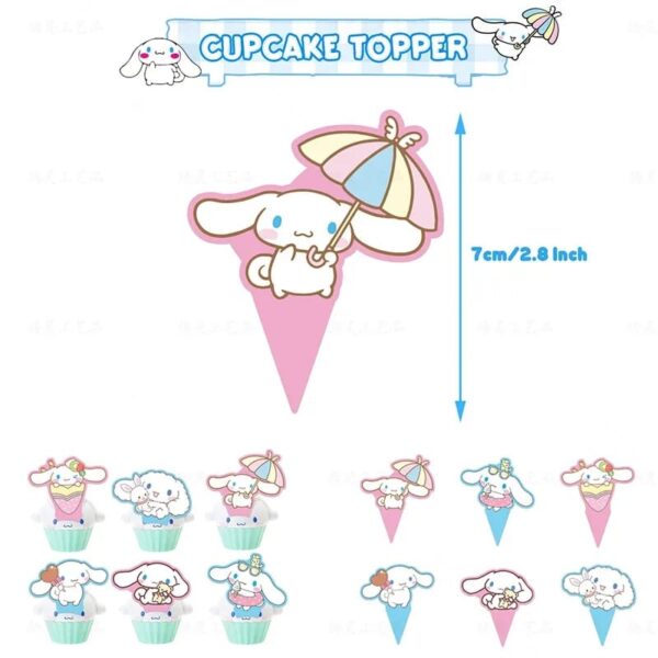 Set Decorativo para Cumpleaños Cinnamoroll ( Hello Kitty) - Imagen 6