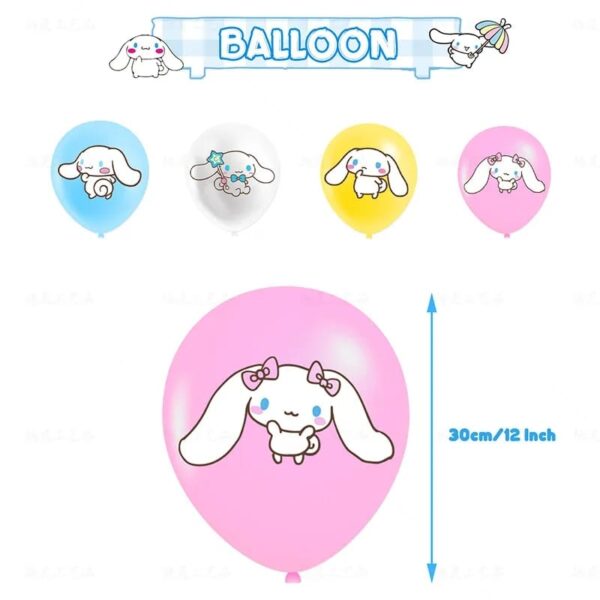 Set Decorativo para Cumpleaños Cinnamoroll ( Hello Kitty) - Imagen 5