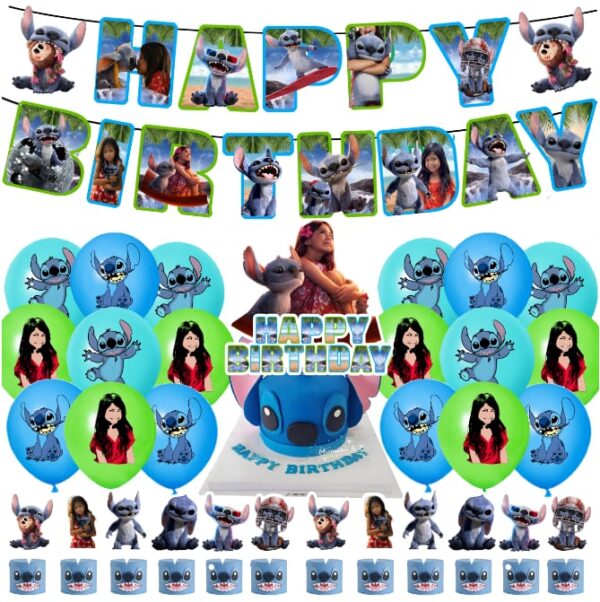 Set Decorativo para Cumpleaños Lilo & Stich