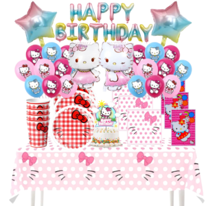 Cotillón Globos Decorativo Hello kitty