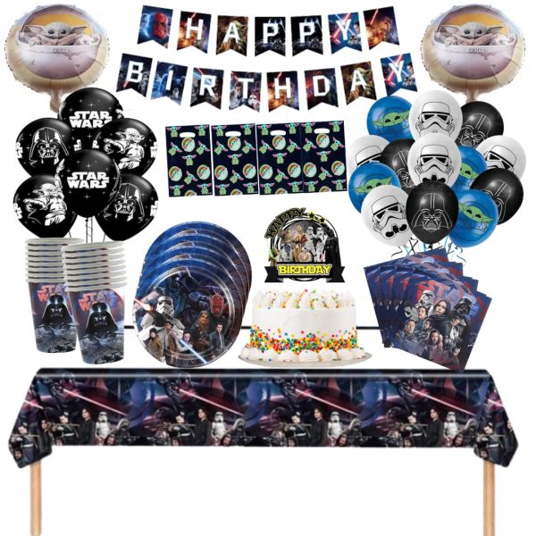 Globos Cotillón Decorativo Cumpleaños Star Wars modelo 2