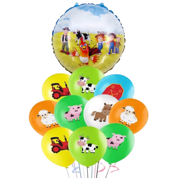 Set globos Animales de la Granja