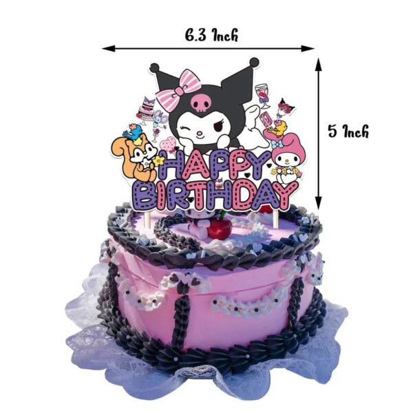 Set Decorativo con Fondo Telón  para Cumpleaños Kuromi - Imagen 3