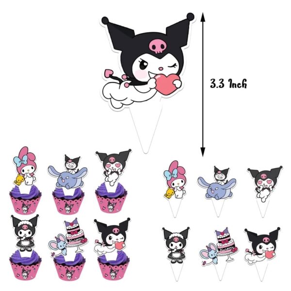 Set Decorativo con Fondo Telón  para Cumpleaños Kuromi - Imagen 2