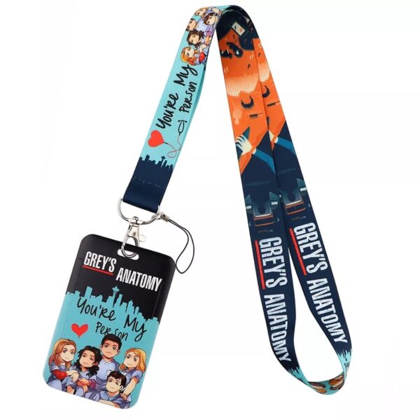 Portacredencial + Lanyard impreso Gre´ys Anatomy