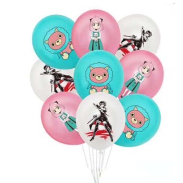 Pack 12 globos Látex Anya Spy x Family