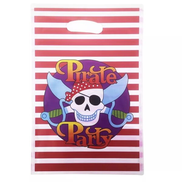 Bolsas Dulceras 10 unidades para Cumpleaños Piratas