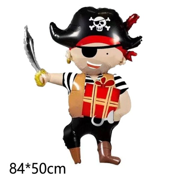 Set Globos Decorativo + Banderín Piratas - Imagen 3