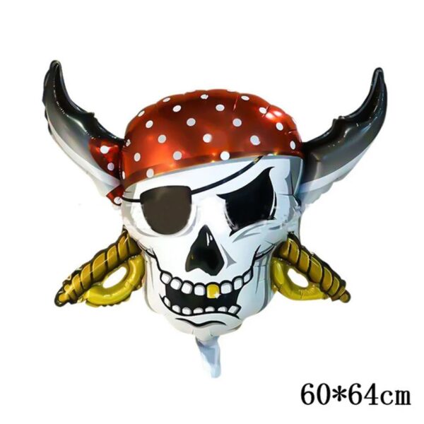 Set Globos Decorativo + Banderín Piratas - Imagen 4