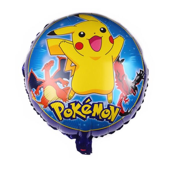 Set Globos Aluminio Pokémon 8 piezas Cumpleaños - Imagen 4