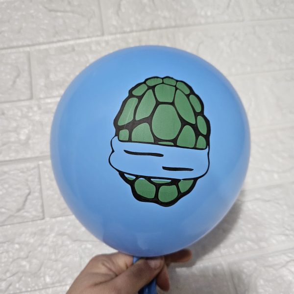 Pack 12 Globos Látex Tortugas Ninja - Imagen 5