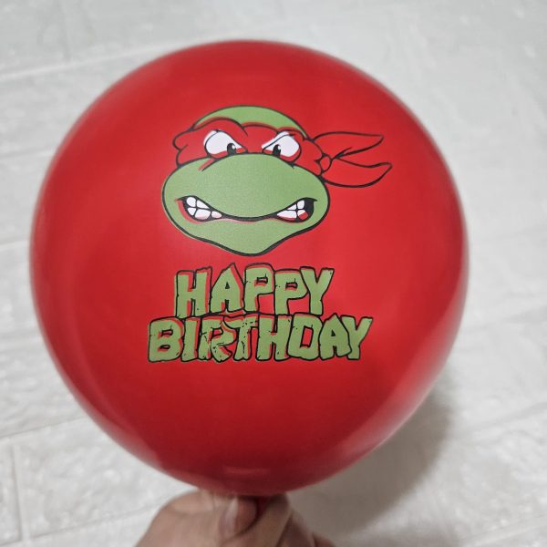 Pack 12 Globos Látex Tortugas Ninja - Imagen 4