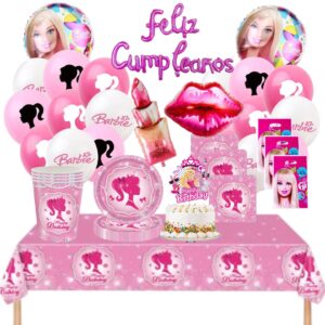 Cotillón globos decorativo Barbie