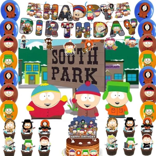Set Globos Decorativo con Telón South Park