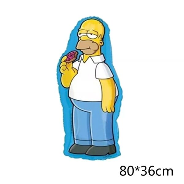 Set Globos Decorativo + Banderín Homero Simpson mod 2 - Imagen 4