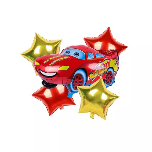 Set Globos aluminio Cars 5 pzas