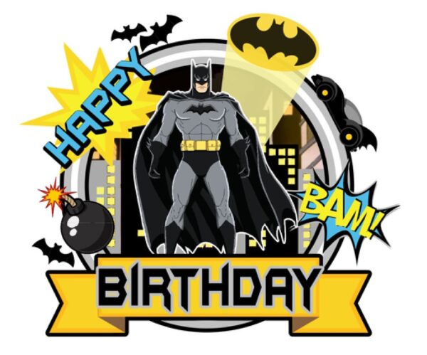 Topper para Torta  Cumpleaños Batman