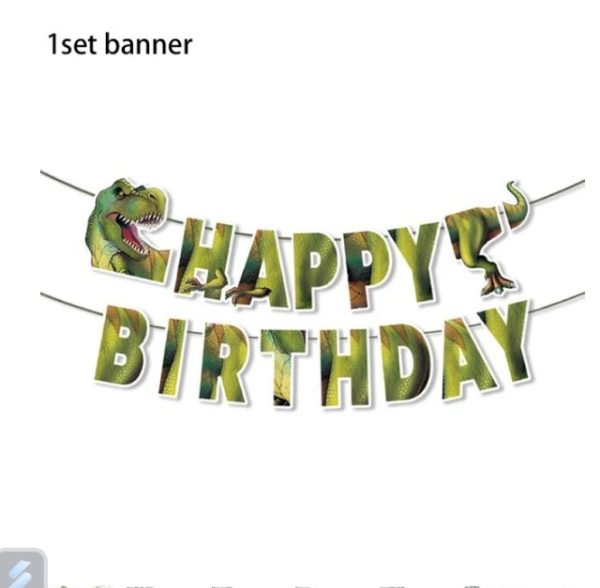 Globos Cotillón Decorativo Cumpleaños Dinosaurios modelo 2 - Imagen 2