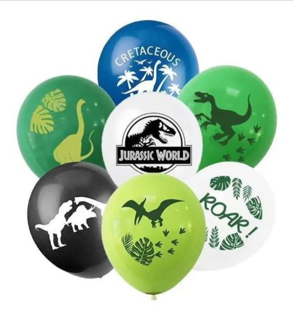 Globos Cotillón Decorativo Cumpleaños Dinosaurios modelo 2 - Imagen 3