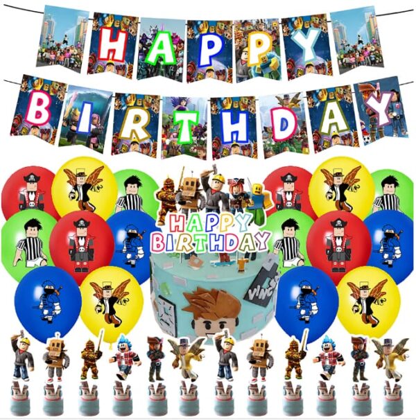 Set Decorativo para Cumpleaños Roblox