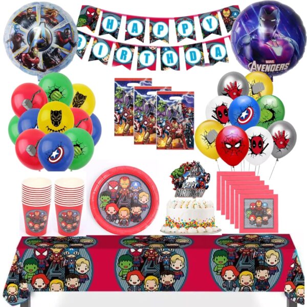 Globos Cotillón Decorativo Cumpleaños Avengers modelo 3