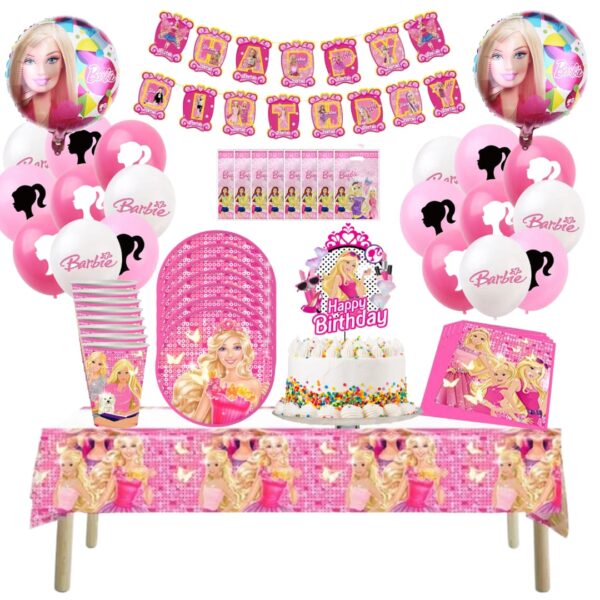 Cotillón Globos Decorativo Barbie
