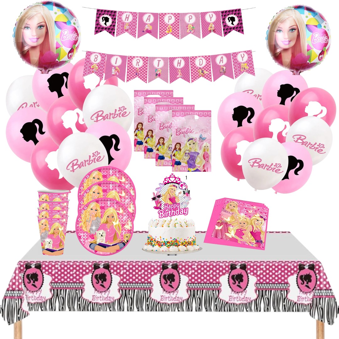 Cotillón Globos Decorativo Barbie