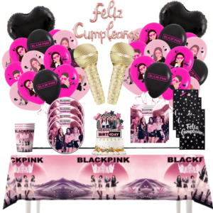 Globos Cotillón Decorativo Black Pink