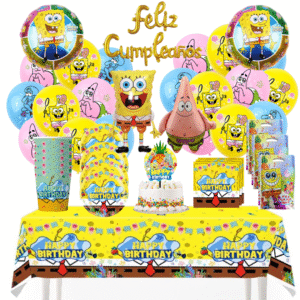 Cotillón Globos Decorativo Bob Esponja